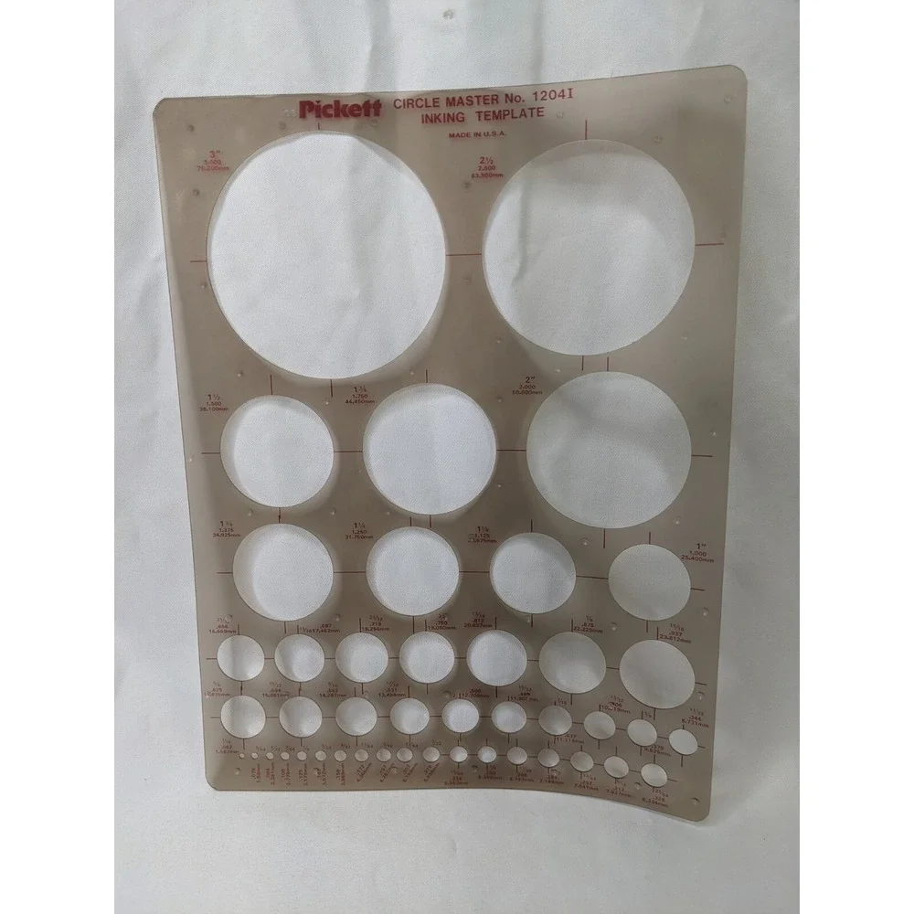 Pickett‎ Inking Template 10331 Circle 12041 Lot of 2